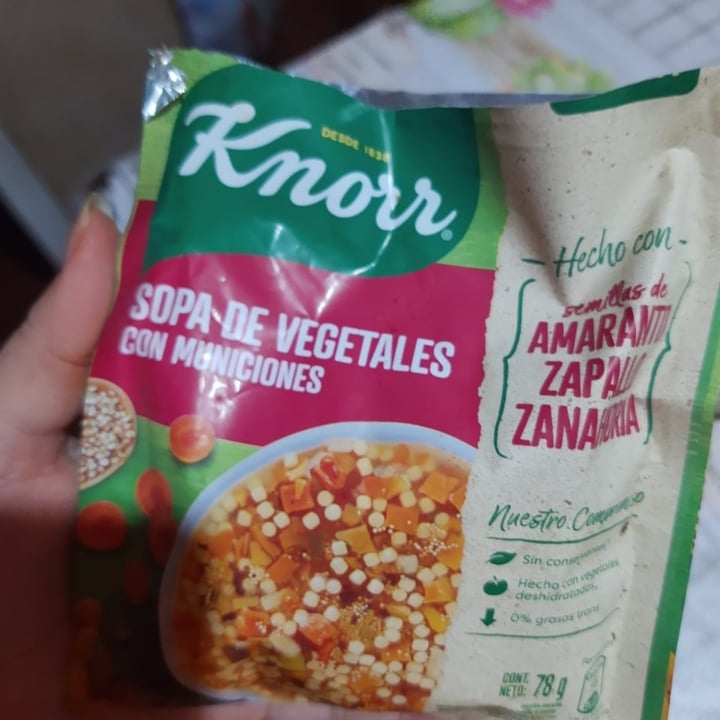 photo of Knorr Sopa De Vegetales Con Municiones shared by @mrincreible on  26 Oct 2021 - review