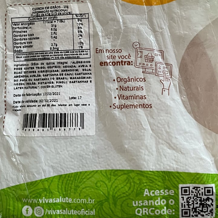 photo of Viva Salute Quinoa shared by @anachaves on  11 May 2022 - review