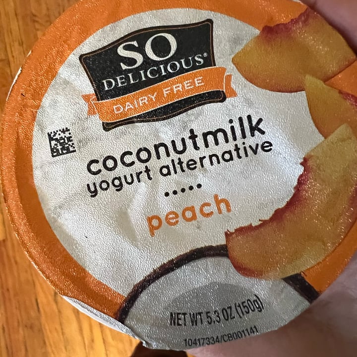 photo of So Delicious Dairy Free Coconut milk yogurt Peach shared by @keeponveganon on  16 Apr 2022 - review