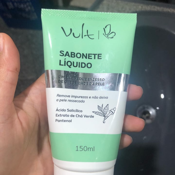 review photo of vult Sabonete Líquido Ácido Salicílico/ Extrato de Chá Verde/ Pantenol - 85 ml shared by @andressajpsouza on 06 Sep 2022 - review