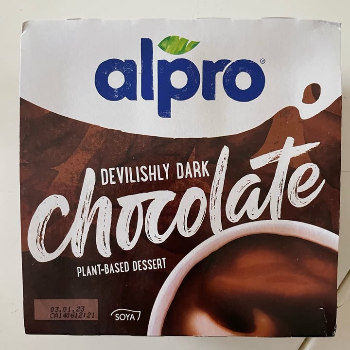 photo of Alpro Devilishly dark chocolate plant based dessert shared by @lemmyrudy on  20 Jul 2022 - review
