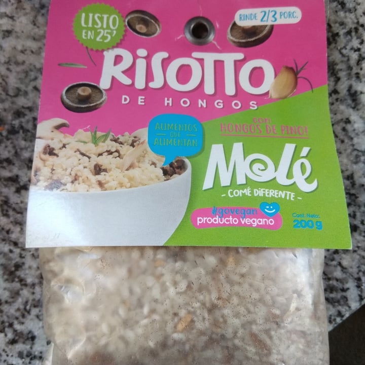 photo of Molé Risotto con hongos shared by @nazalusso on  31 Dec 2020 - review