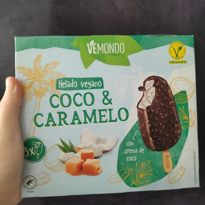 photo of Vemondo Helado Vegano Coco & Caramelo shared by @alvegandoi on  14 Dec 2021 - review