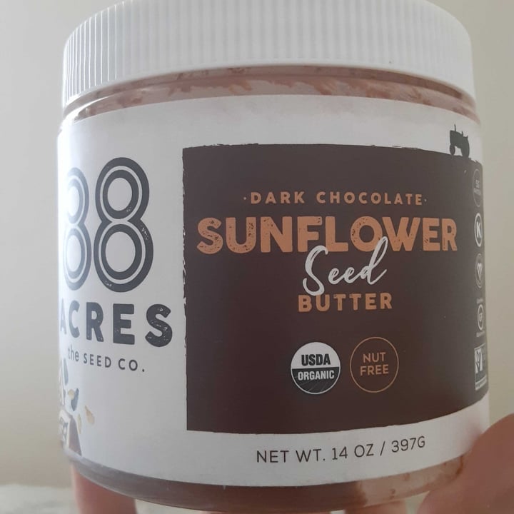 photo of 88 Acres Dark Chocolate Sunflower Seed Butter shared by @gardenfoodie on  24 Jan 2021 - review