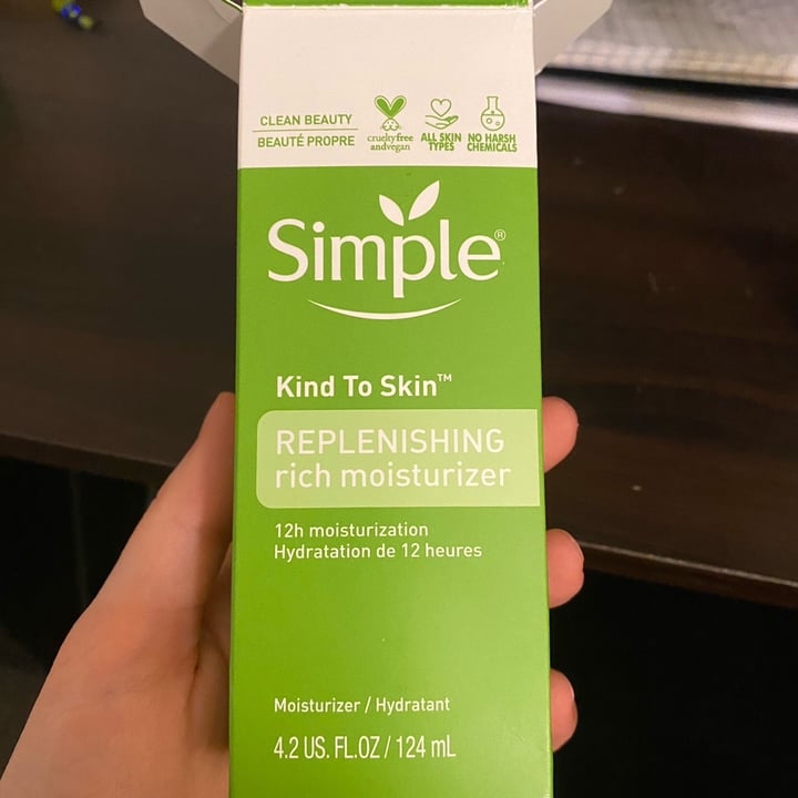 photo of Simple Replenishing Rich Moisturizer shared by @elisethyrum on  02 Mar 2022 - review