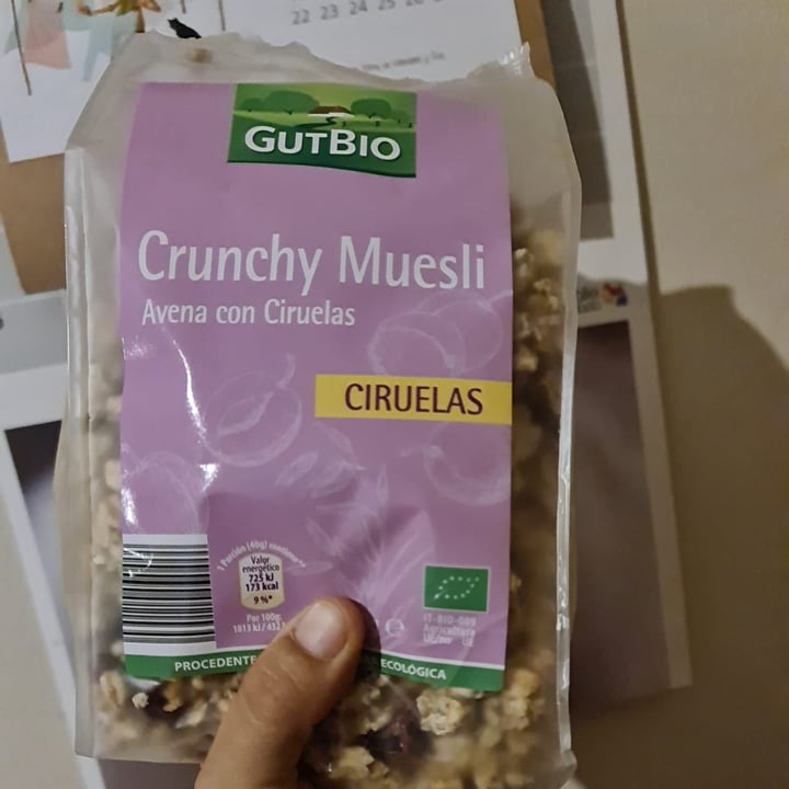 review photo of GutBio Crunchy Muesli Ciruelas shared by @olgaleiva on 01 Mar 2021 - review