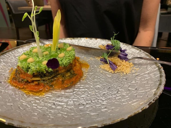 photo of Joie Silk Lasagna with Broccoli Riso and Cashew Nut Sand shared by @mirtekneepkens on  01 Jun 2020 - review
