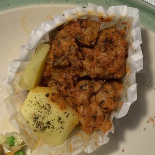 Photo of the dish “Spezzatino Di Soia Con Patate”