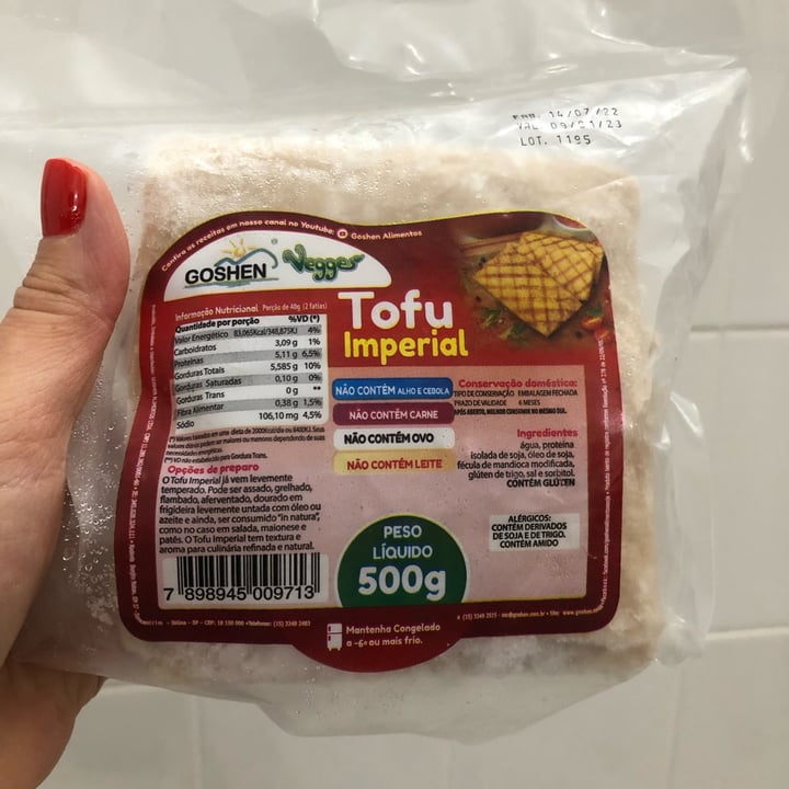 photo of Goshen Vegges tofu imperial shared by @amapaula on  17 Aug 2022 - review