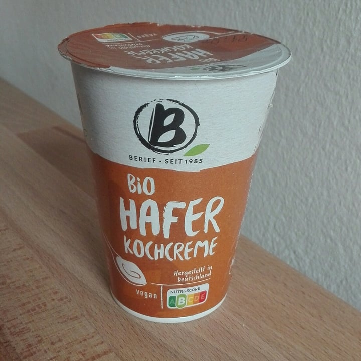 photo of Berief Bio Hafer Kochcreme shared by @lenala on  12 Mar 2021 - review