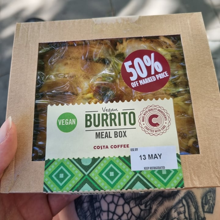 photo of Costa Coffee Burrito Meal Box shared by @laurenjadek on  24 May 2022 - review
