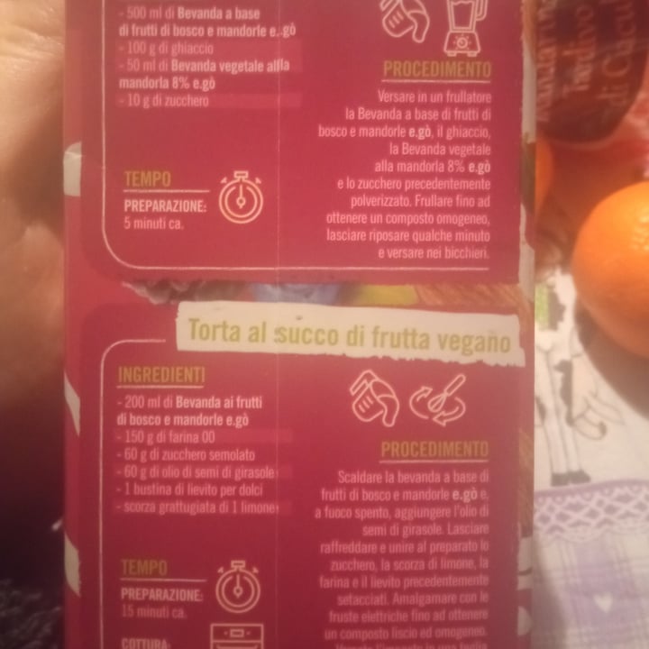 review photo of e.gó Bevanda a base di frutti di bosco e mandorle shared by @stregadicioccolata on 15 Feb 2022 - review