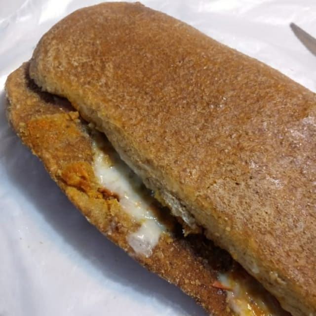 Photo of the dish “Sándwich Milanesa Napolitana De Seitán”