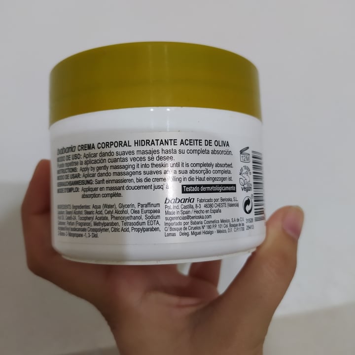 photo of Babaria Bio  Crema Corporal Aloe shared by @jessanchez on  29 Sep 2020 - review