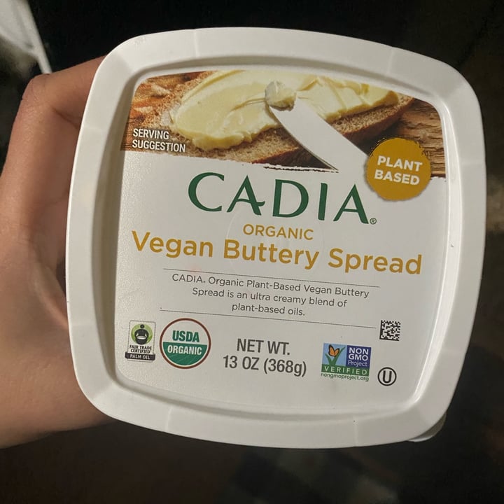 photo of Cadia Vegan buttery spread shared by @krights20 on  27 Jan 2022 - review