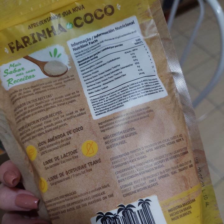 photo of Qualicoco Farinha De Coco shared by @jessicacanez on  11 Sep 2022 - review