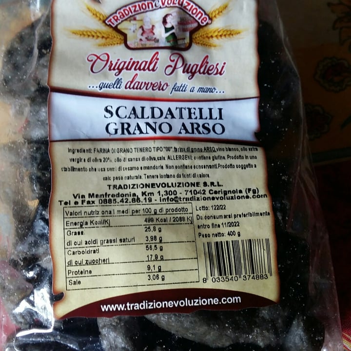 photo of Tradizionevoluzione srl scaldatelli al grano arso shared by @fiorelladellatorre47 on  27 Jun 2022 - review