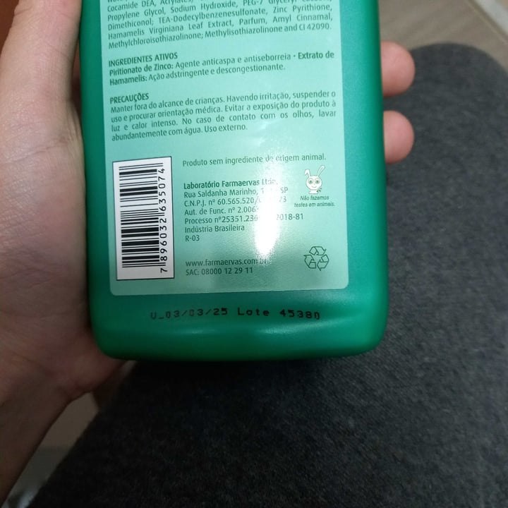 review photo of Farmaervas Shampoo Anticaspa shared by @biancaa1 on 13 Jun 2022 - review
