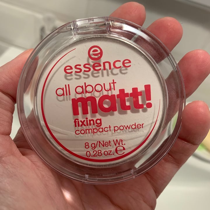 Essence Cosmetics All About silky matt! Fixing Compact Powder Review |  abillion
