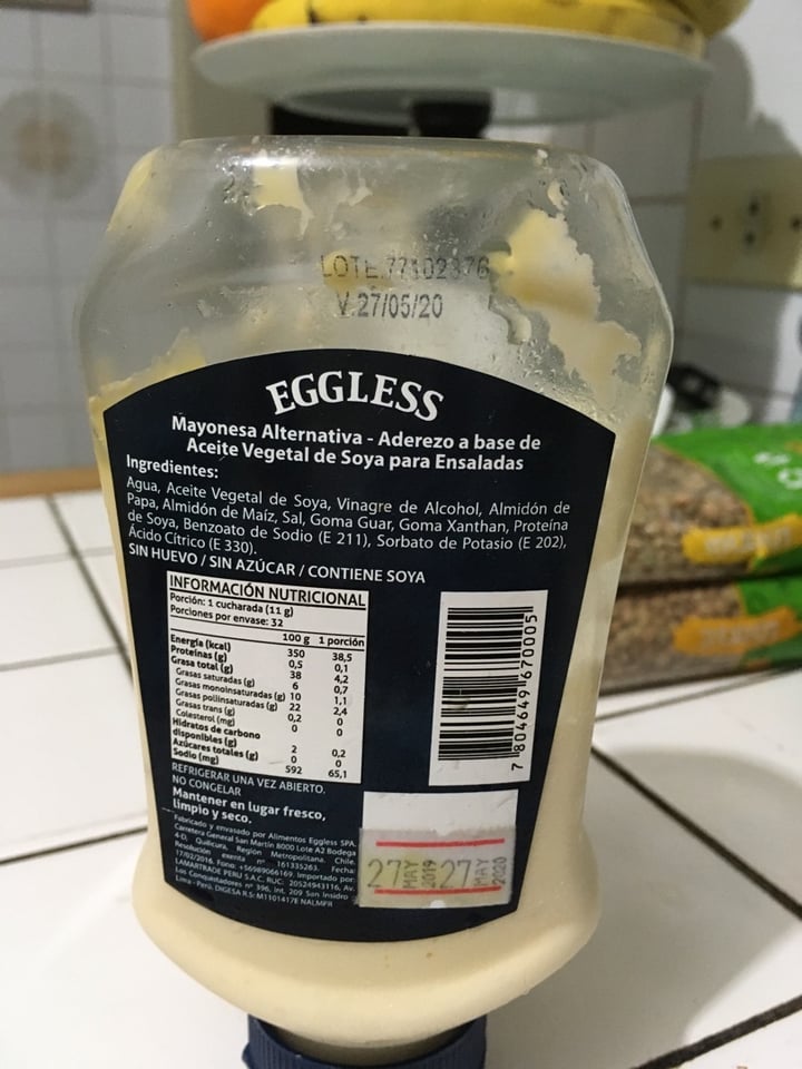 photo of Eggless Mayo de Arvejas shared by @moraviajetariana on  22 Feb 2020 - review