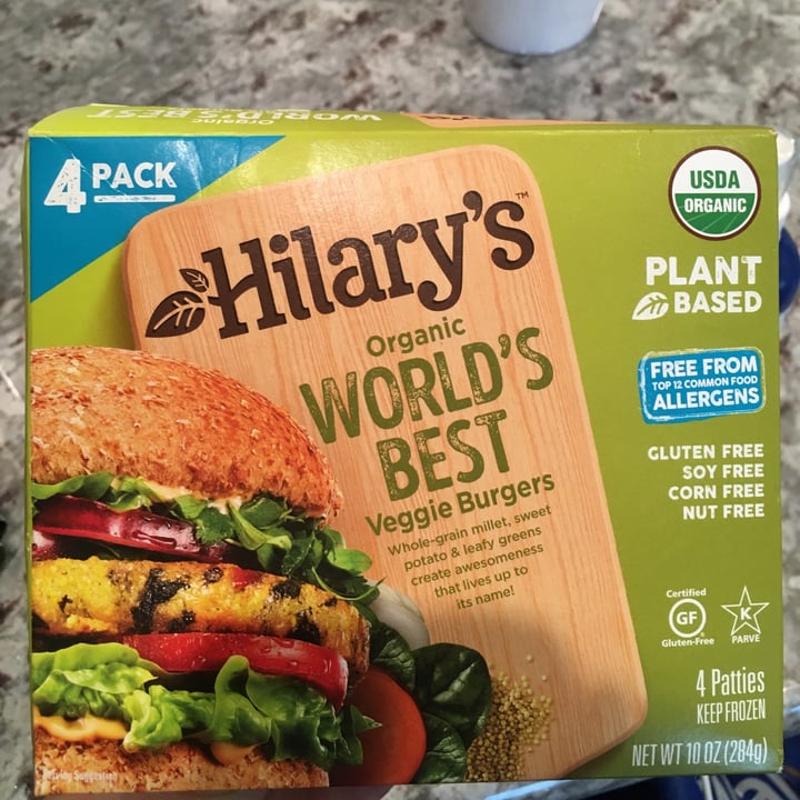 photo of Hilary's Organic World’s Best Veggie Burger shared by @healthyveganfood101 on  05 Dec 2021 - review