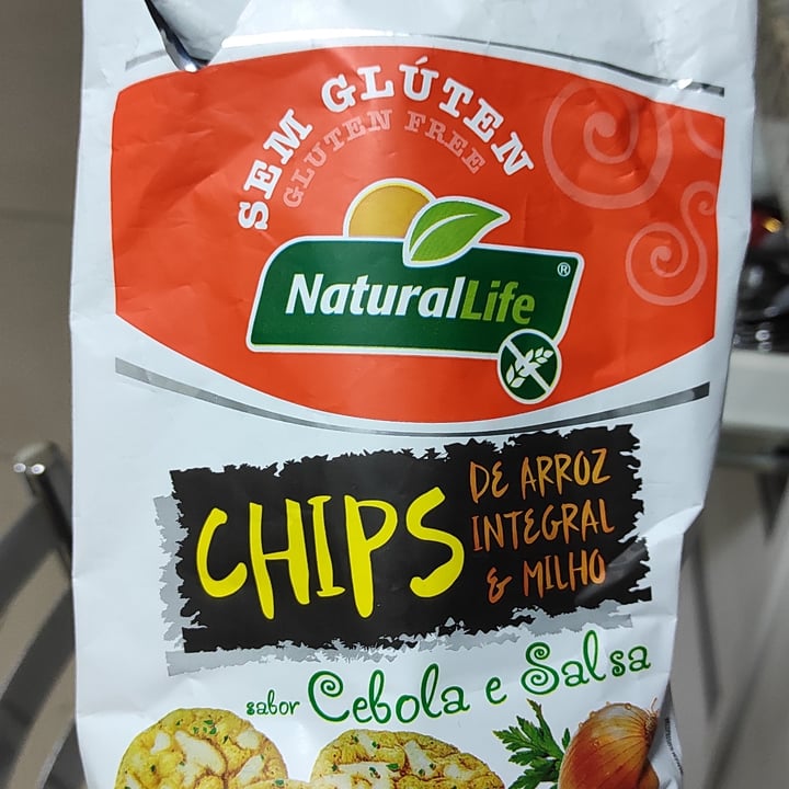photo of NaturalLife Chips de arroz integral e milho sabor cebola e salsa shared by @renatafap on  20 Jul 2022 - review