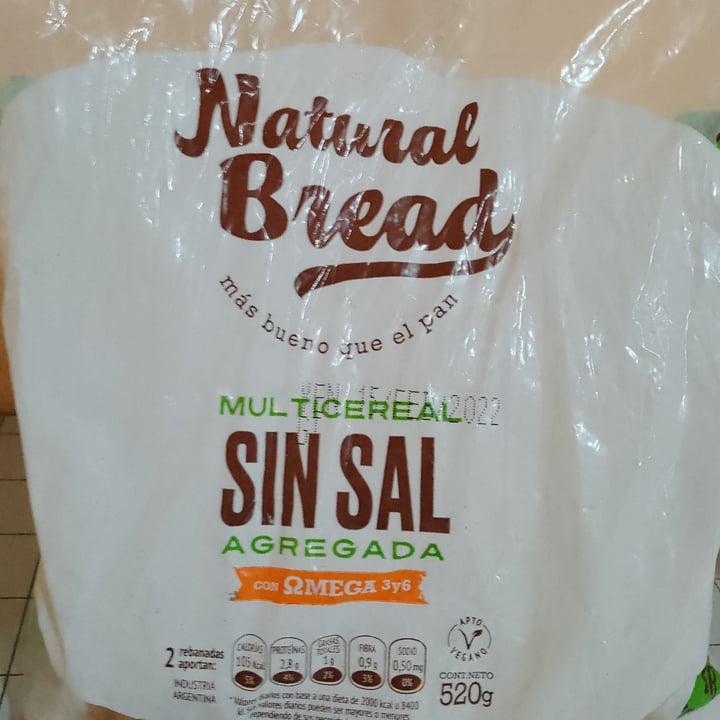 review photo of Natural Bread Multicereal sin sal agregada shared by @lau33 on 12 Feb 2022 - review