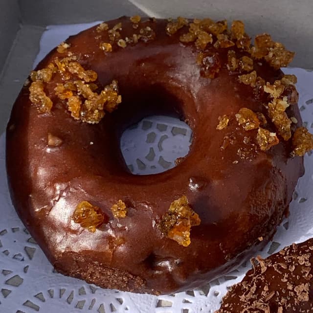 Photo of the dish “Caramel Nut Brittle Donut”