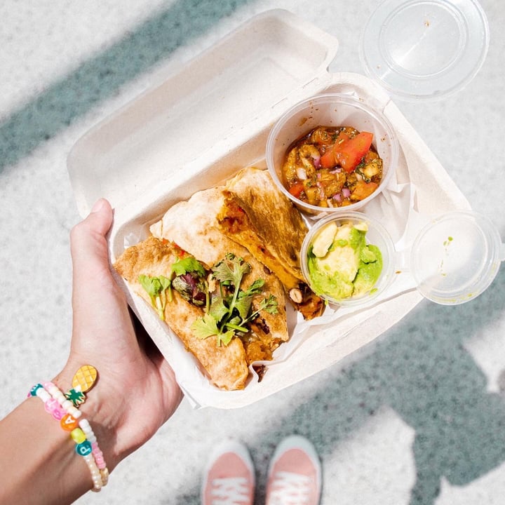 review photo of VEGANERIE Concept Quesadillas shared by @plantbasedbangkok on 13 Sep 2021 - review