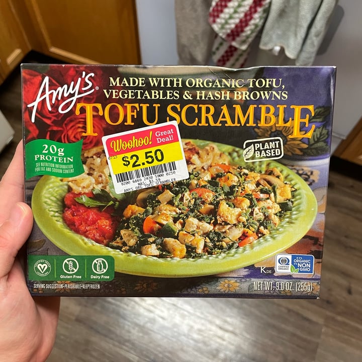 photo of Amy’s Amy’s Tofu Scramble shared by @lisseatsplants on  10 Oct 2021 - review