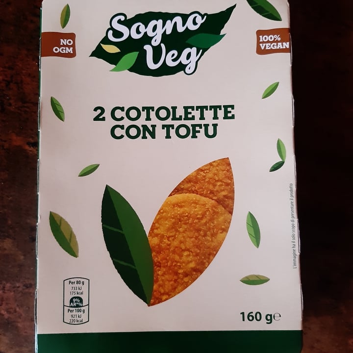 photo of Sogno veg 2 Cotolette Con Tofu shared by @matildep on  18 Sep 2022 - review