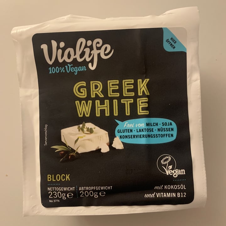review photo of Violife Greek White (Block/Panetto) shared by @antoniolacosta on 20 Mar 2021 - review