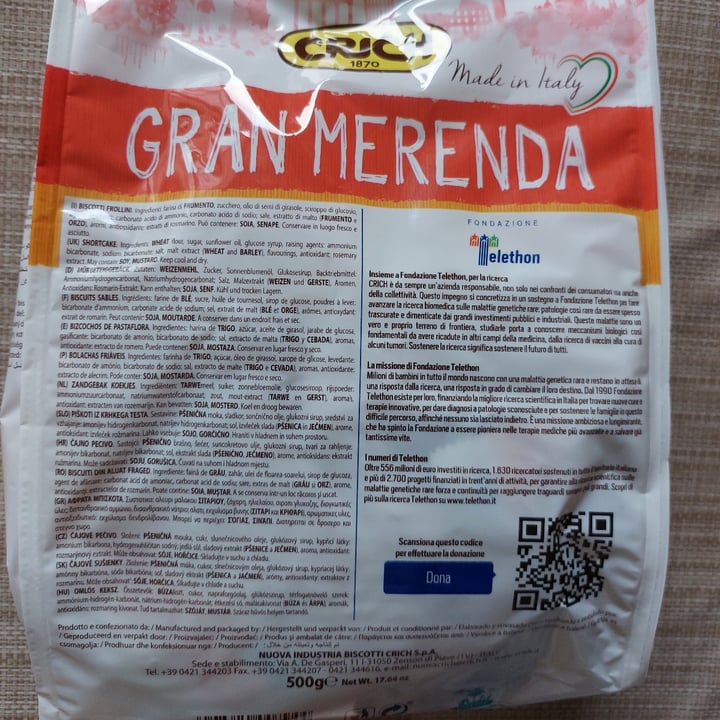 review photo of CRICH Gran Merenda Gran Merenda Biscotti shared by @camibognoli99 on 03 Sep 2022 - review