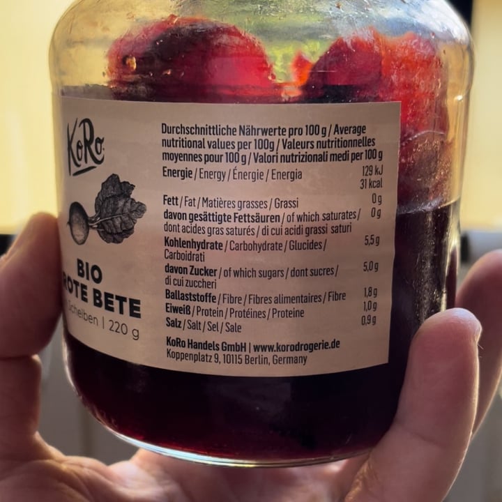 review photo of Koro barbabietole a fette shared by @aocchiodablanche on 04 Jul 2022 - review
