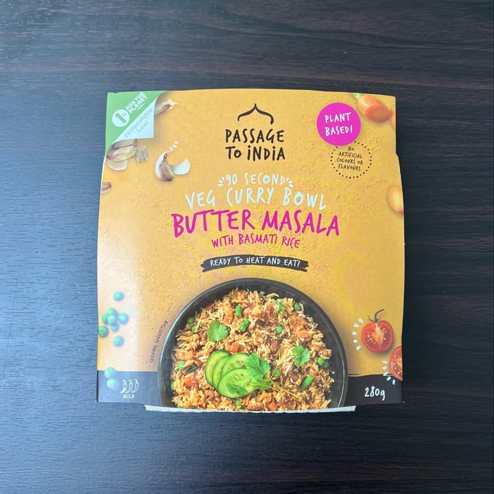 photo of Passage to India Butter Masala With Basmati Pilaf Rice shared by @vegan-friendly on  06 Nov 2021 - review