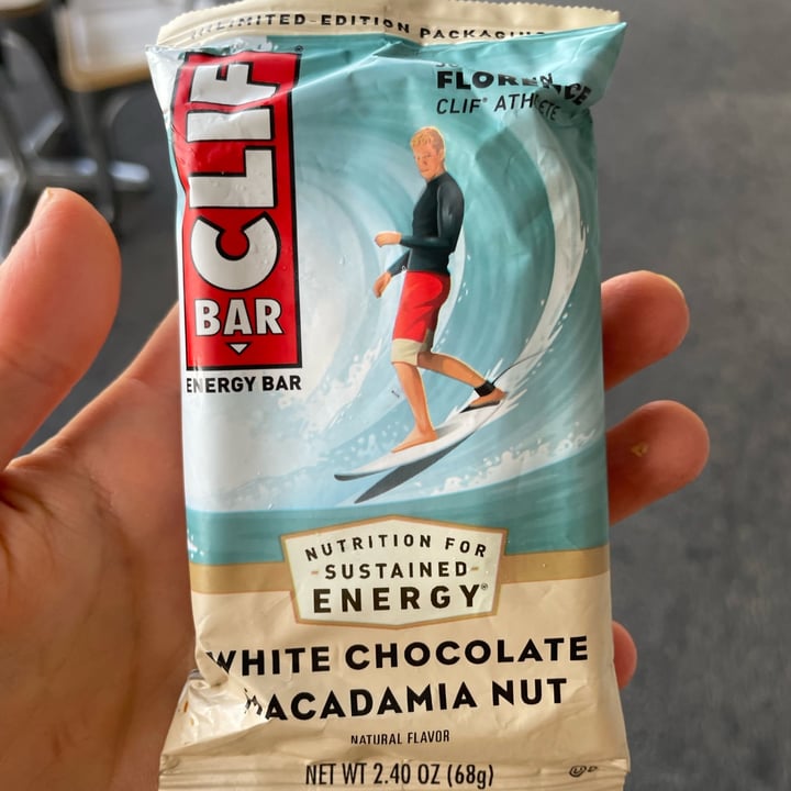 photo of Clif Bar White Chocolate Macadamia Nut Flavor Bars shared by @plantbasedancer on  05 Dec 2021 - review