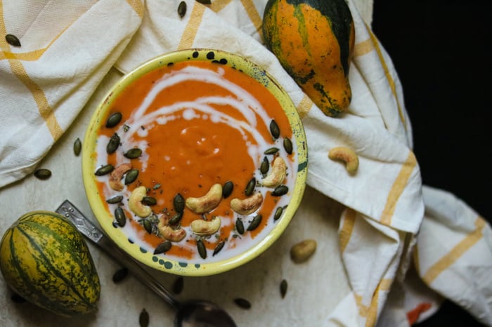 A vegan pumpkin soup recipe for cold days