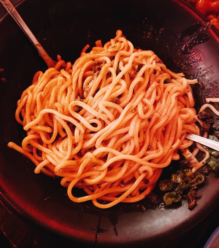 photo of Spicy Moon Vegetarian Szechuan Dan Dan Noodle shared by @veganeatslongisland on  21 Apr 2020 - review