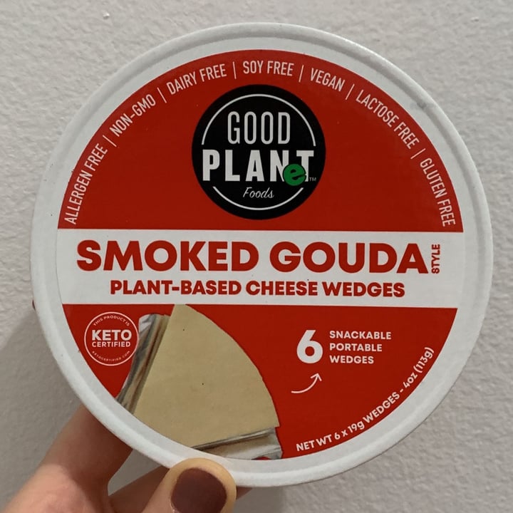 photo of Good Planet Foods Smoked Gouda plant-based cheese wedges shared by @mellygarv on  05 Nov 2021 - review