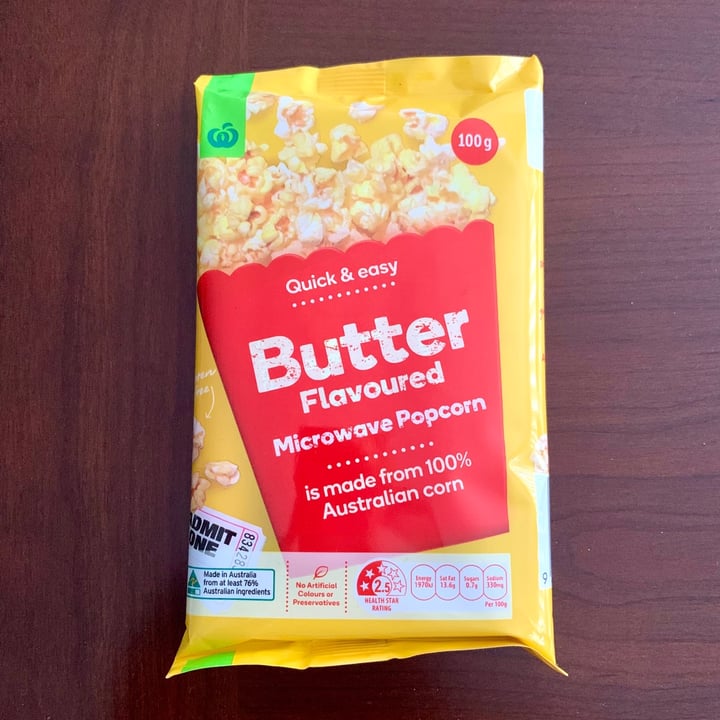 photo of Woolworths Popcorn shared by @vegan-friendly on  12 Jul 2021 - review