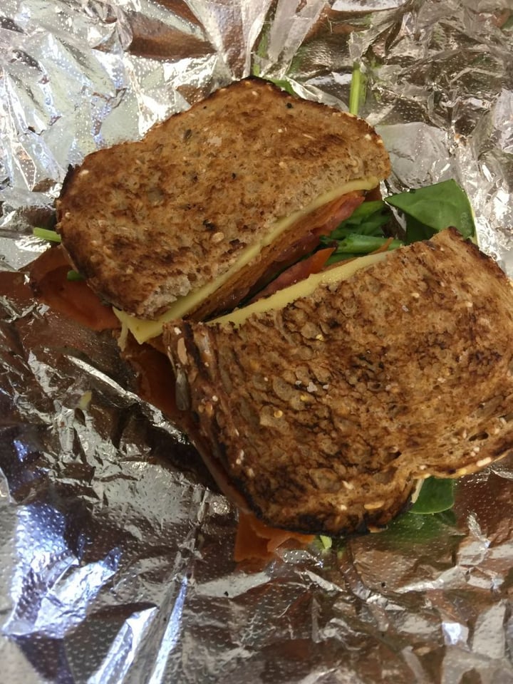photo of Evan's Organic Eatery Vegan ham and cheese sandwich shared by @annesemenak on  30 Aug 2018 - review