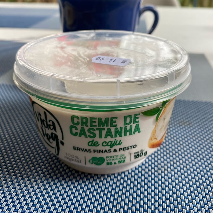 photo of Vida Veg Creme de Castanha de Caju com Ervas Finas & Pesto shared by @maguinha on  12 Nov 2022 - review