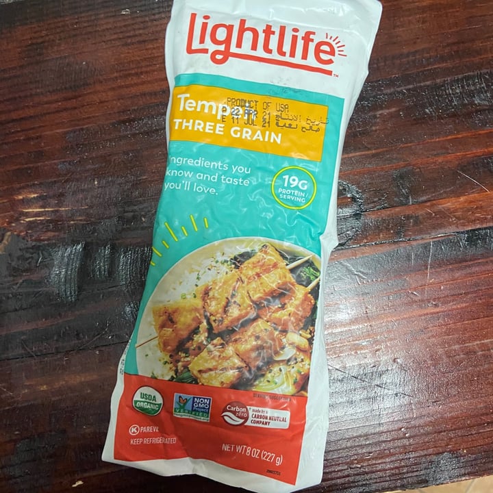 photo of Lightlife Organic three grain tempeh shared by @marieheidi on  10 Sep 2021 - review