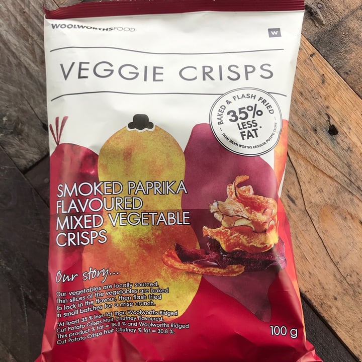 review photo of Woolworths Food Smoked Paprika Veggie crisps shared by @natashathevegan on 20 Nov 2020 - review