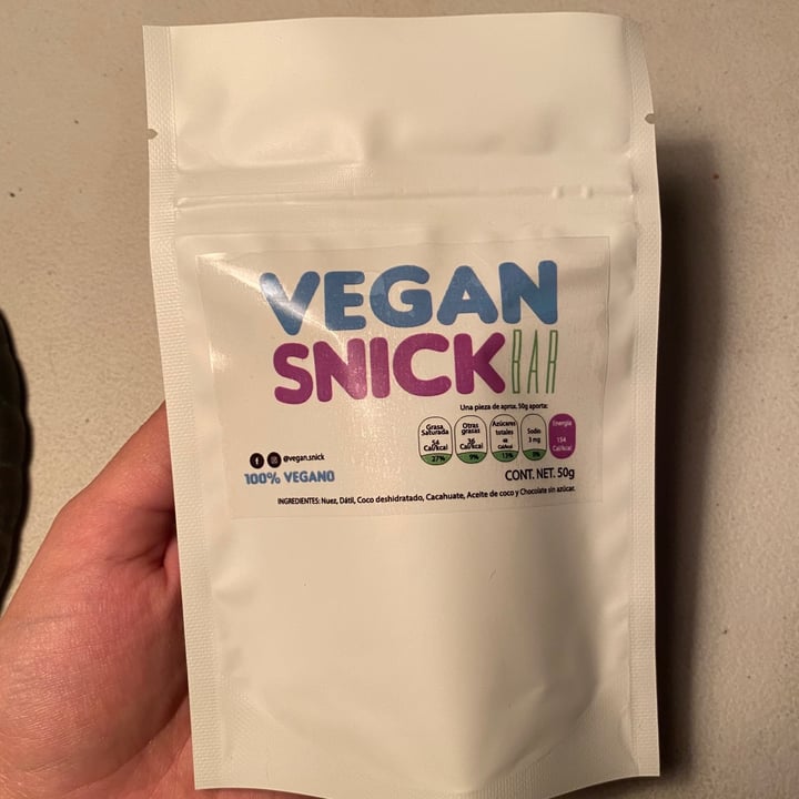 review photo of Vegan Snick Barrita energética shared by @anacasillas on 23 Nov 2020 - review