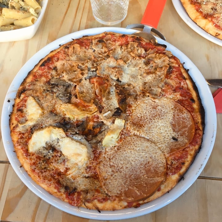 photo of Sora Lella Vegan Roman Restaurant Quattro Stagioni Pizza shared by @katelouisepowell on  03 Mar 2020 - review