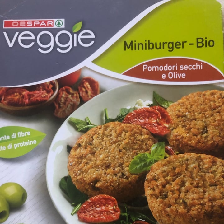 review photo of Despar Veggie Miniburger bio pomodori secchi e olive shared by @elisacarleo on 28 Jun 2022 - review