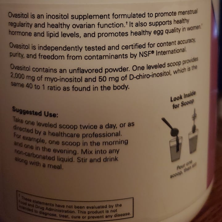 photo of Theralogix Nutritional Science Ovasitol Inositol Supplement shared by @chochos on  30 May 2022 - review