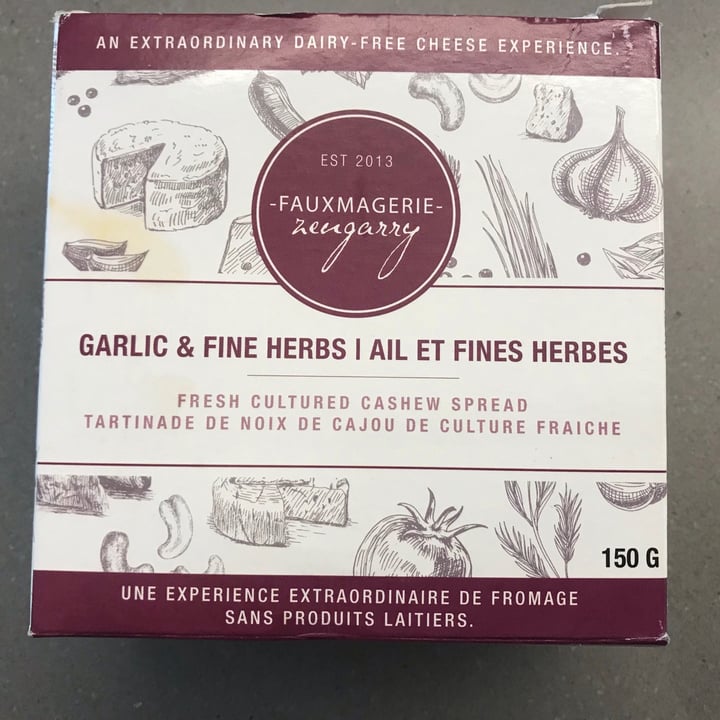 photo of Fauxmagerie Zengarry Garlic And Fine Herbs shared by @plantlove on  19 Jul 2021 - review
