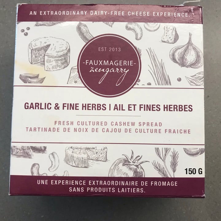review photo of Fauxmagerie Zengarry Garlic And Fine Herbs shared by @plantlove on 19 Jul 2021 - review